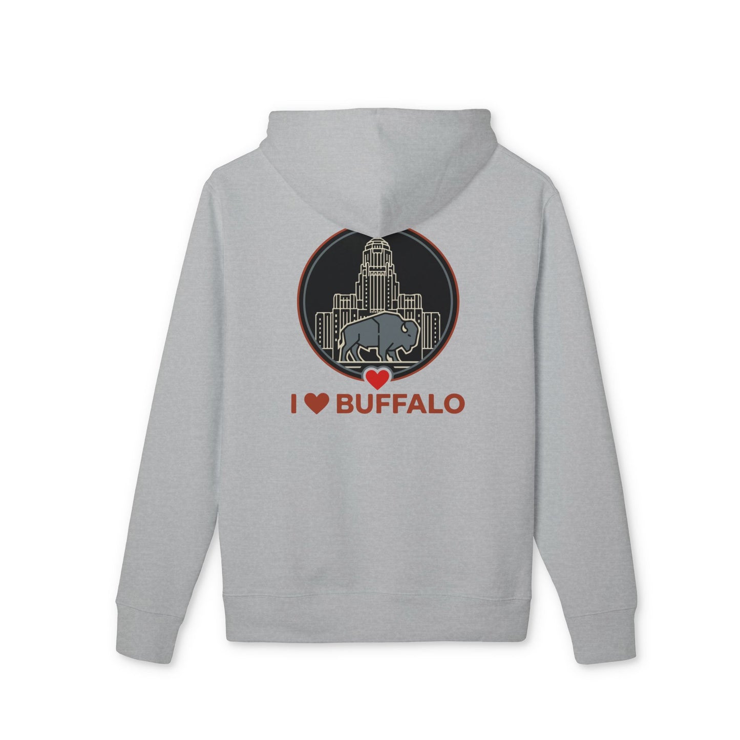 Buffalo Skyline Hoodie — I  Buffalo Retro Cityscape
