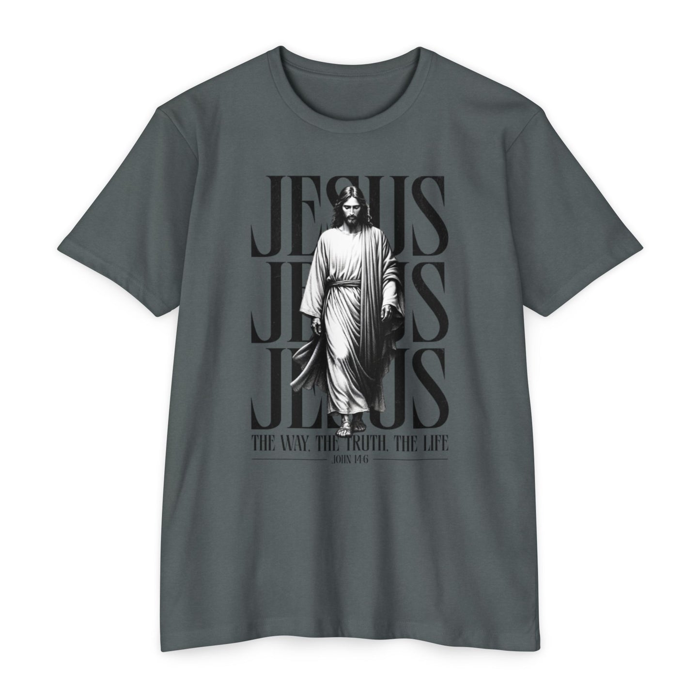 Jesus Graphic T‑Shirt — The Way The Truth The Life Faith Tee