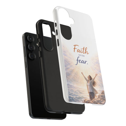 Faith Over Fear Phone Case — Inspirational Christian iPhone Cover