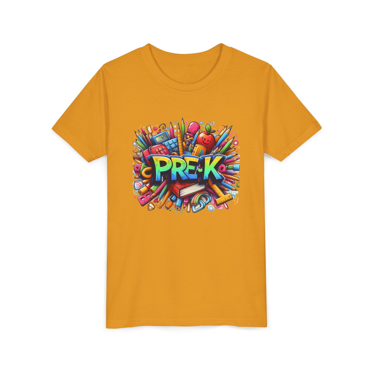 PRE-K Kids Tee — Colorful Back-to-School Pre-K Shirt for Preschoolers