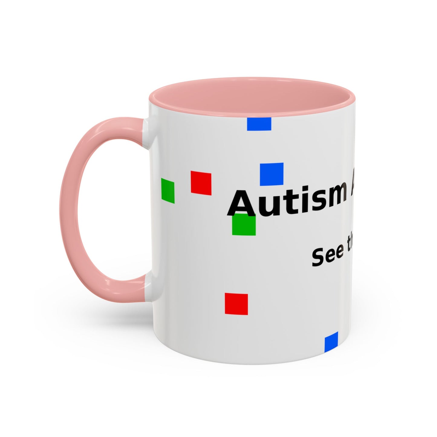 Autism Awareness Accent Mug - "See the Ability" Coffee Cup
