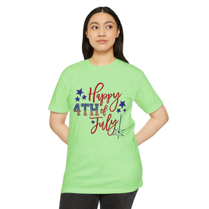 Happy 4th of July T‑Shirt — Patriotic Stars & Fireworks Tee