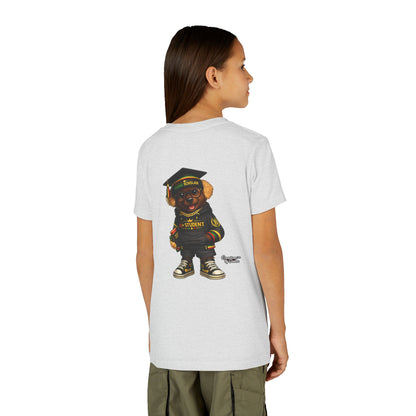 Youth Tee — Scholar Student Bear Graduation Graphic