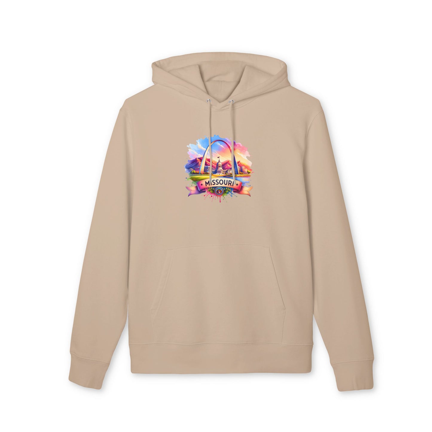 Missouri St. Louis Arch Hoodie — Colorful Sunset State Pride Pullover
