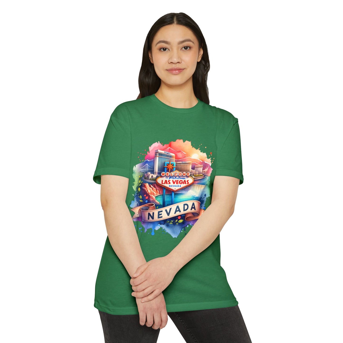 Las Vegas Nevada Watercolor T-Shirt