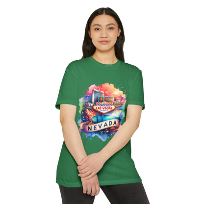 Las Vegas Nevada Watercolor T-Shirt