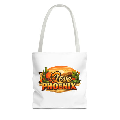 I Love Phoenix Tote Bag – Desert Sunset Illustration