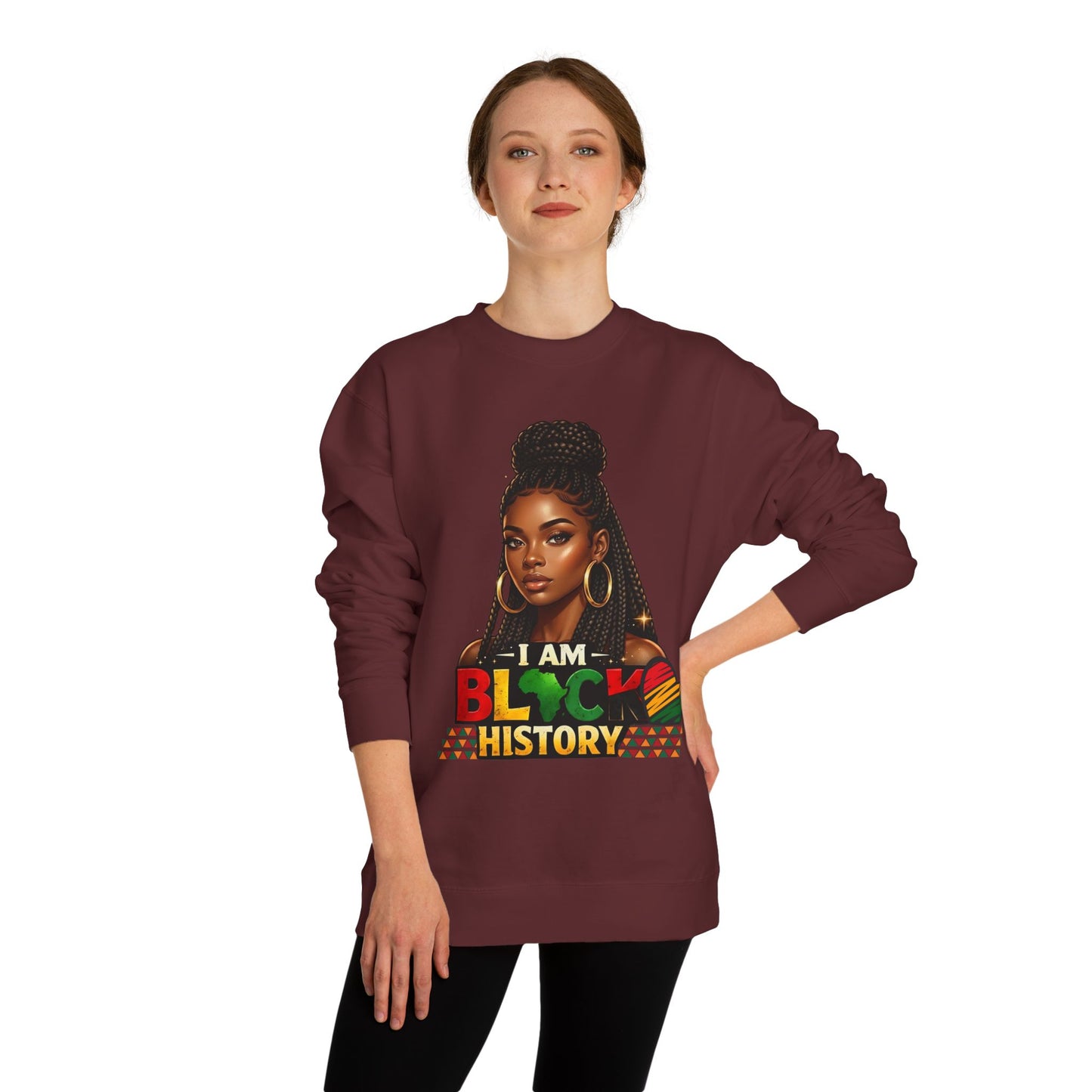 I Am Black History Sweatshirt — Afrocentric Black History Month Crewneck