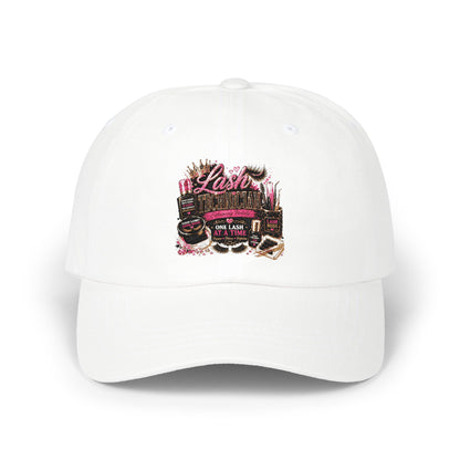 Dad Cap — Vintage Pink Camper Graphic Embroidered Hat