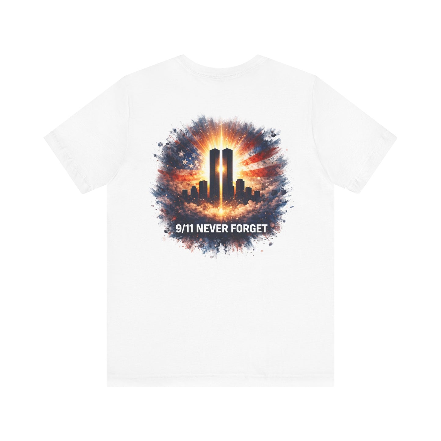 9/11 Never Forget T-Shirt — Twin Towers Tribute Tee