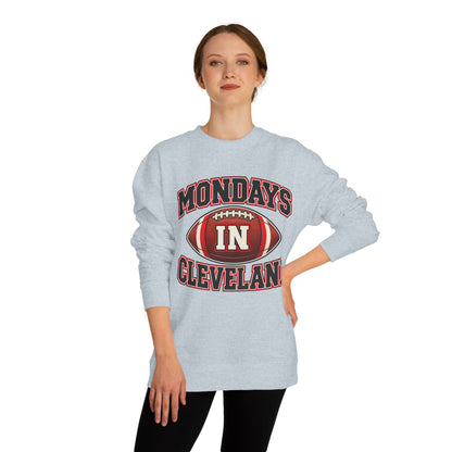 Mondays In Cleveland Football Sweatshirt