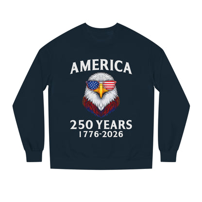 America 250 Years Sweatshirt — 1776–2026 Patriotic Eagle Crewneck