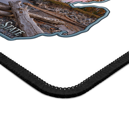 Michigan Scenic Map Gaming Mouse Pad — Great Lakes State Lighthouse Design