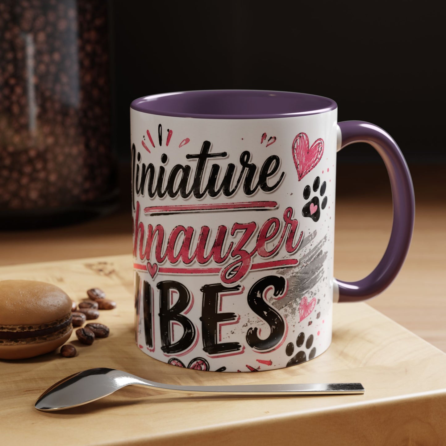 Miniature Schnauzer Vibes Accent Coffee Mug – 11/15oz