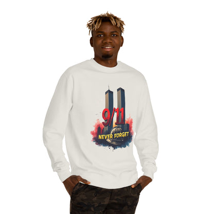 9/11 Never Forget Sweatshirt — Twin Towers Memorial Crewneck