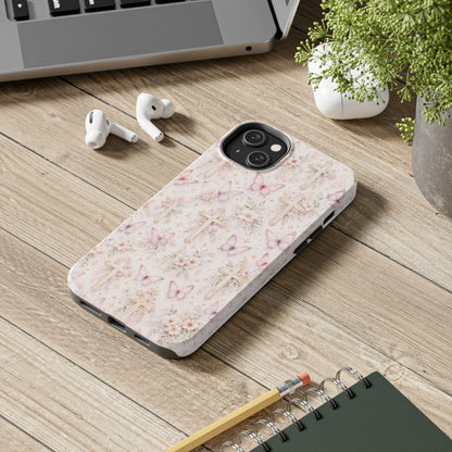 Blessed Wings Phone Case | Christian Floral iPhone Case