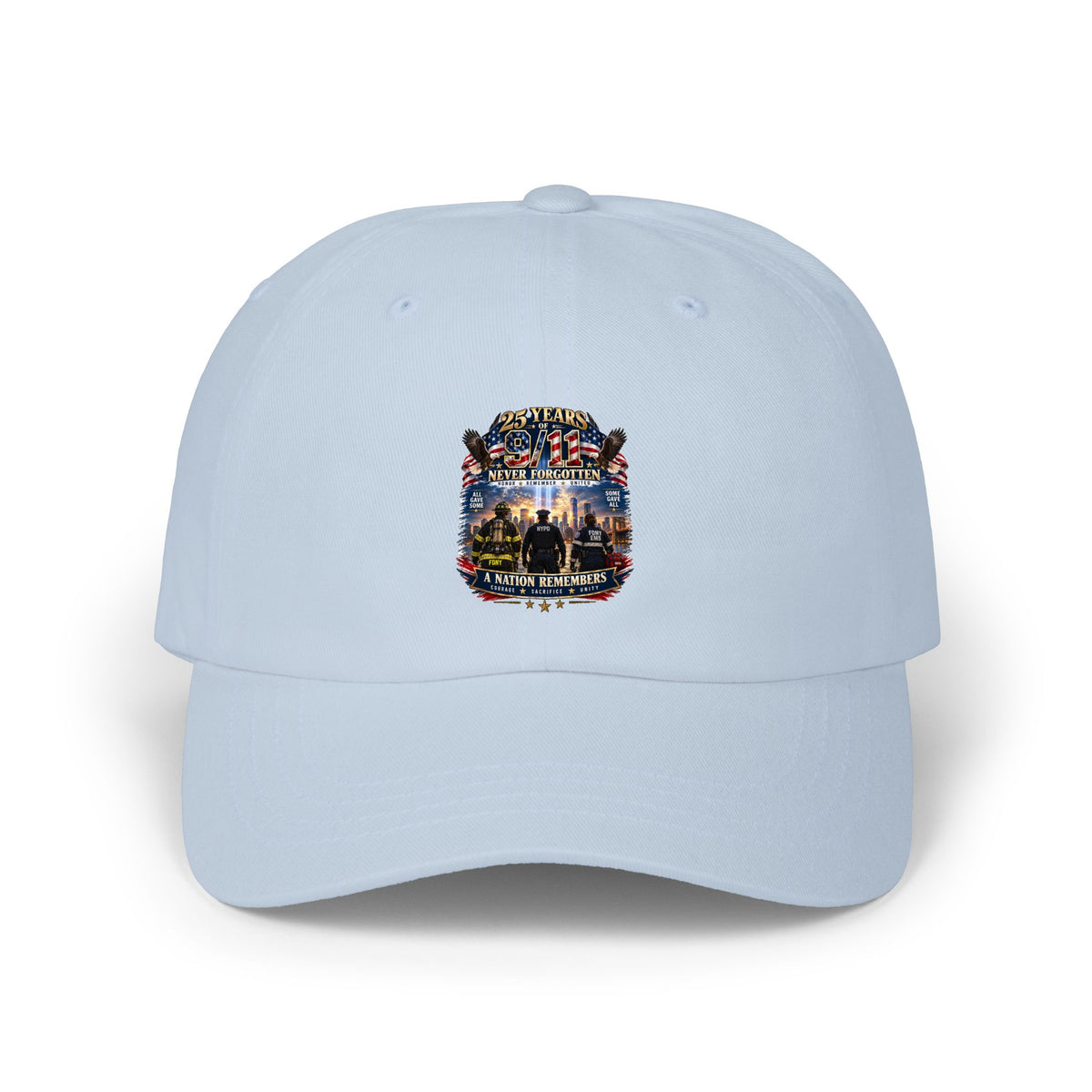 Dad Cap with Patriotic Vintage Military Emblem — Classic American Tribute Hat