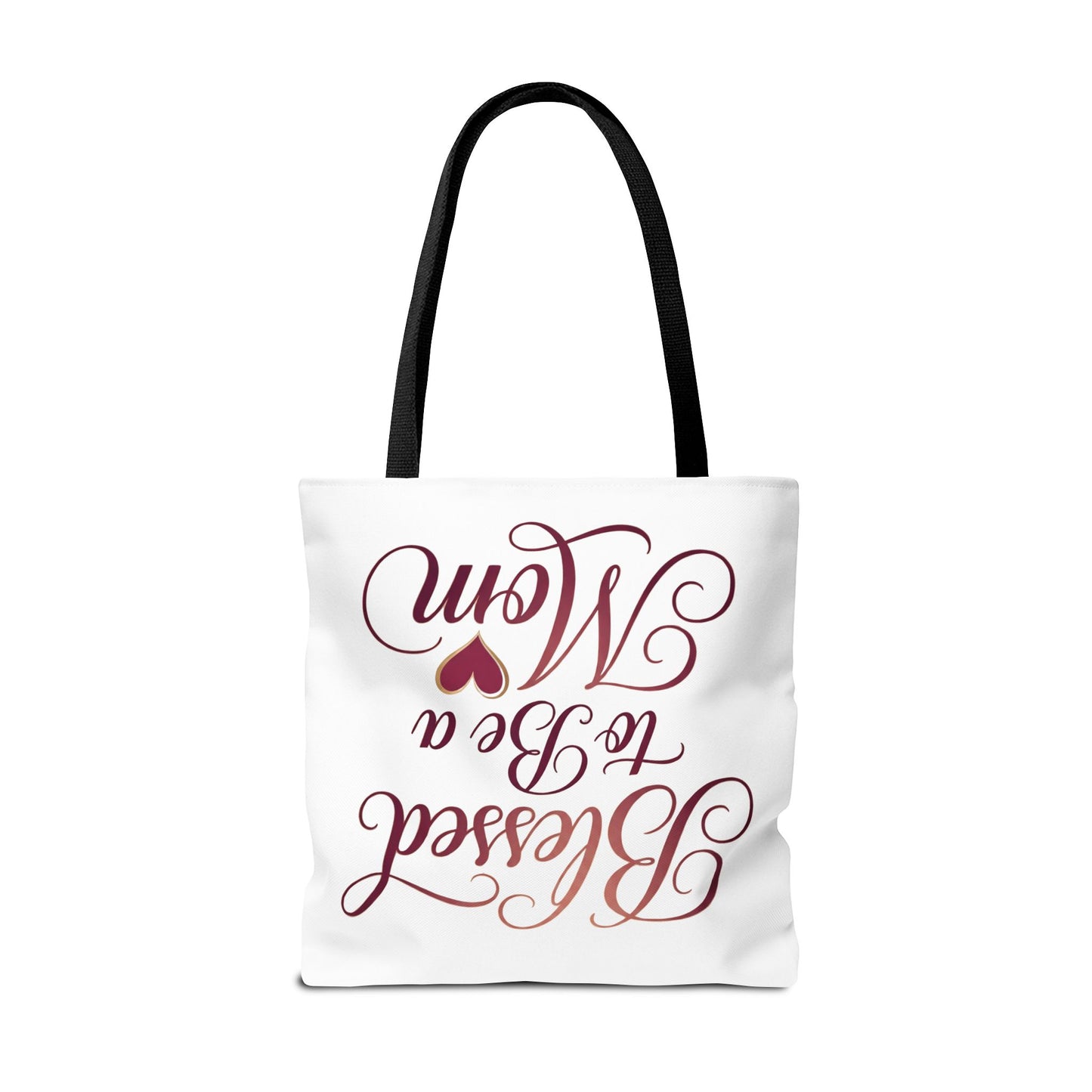 Blessed to Be a Mom Tote Bag – Mother's Day Floral Script Gift