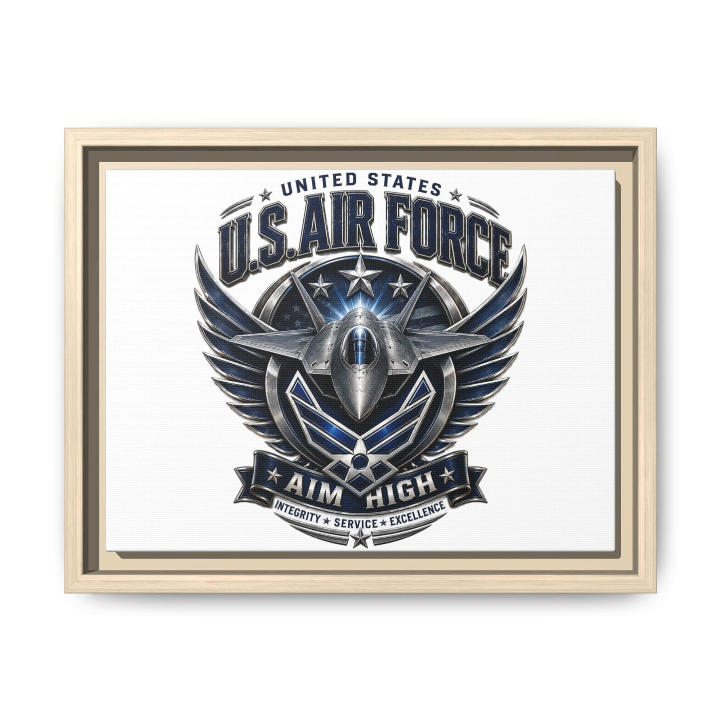 U.S. Air Force 'Aim High' Framed Canvas Print
