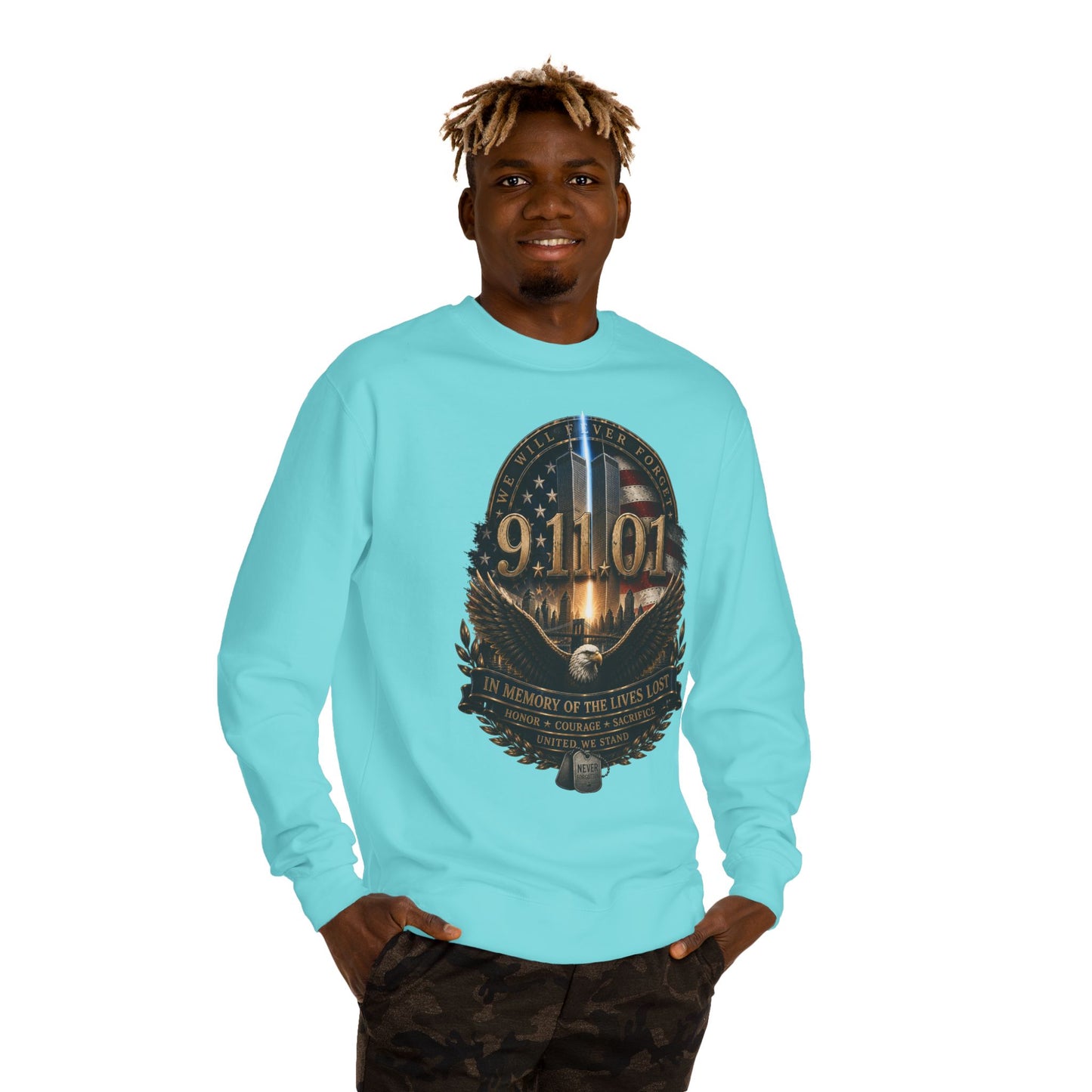 9/11 Memorial Sweatshirt – In Memory of the Lives Lost Tribute Crewneck