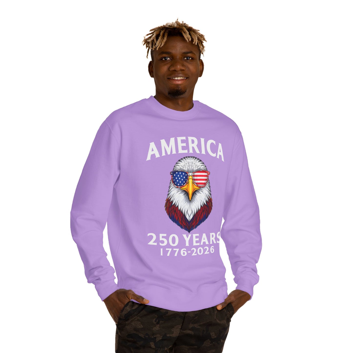 America 250 Years Sweatshirt — 1776–2026 Patriotic Eagle Crewneck