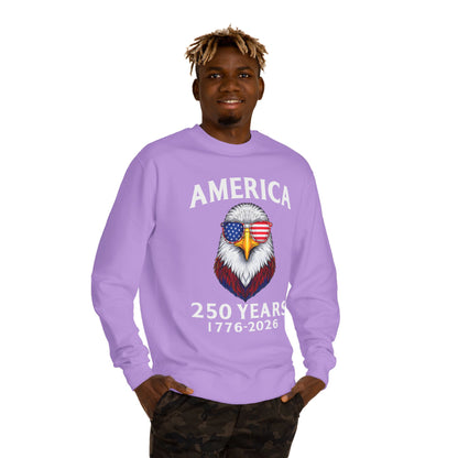 America 250 Years Sweatshirt — 1776–2026 Patriotic Eagle Crewneck