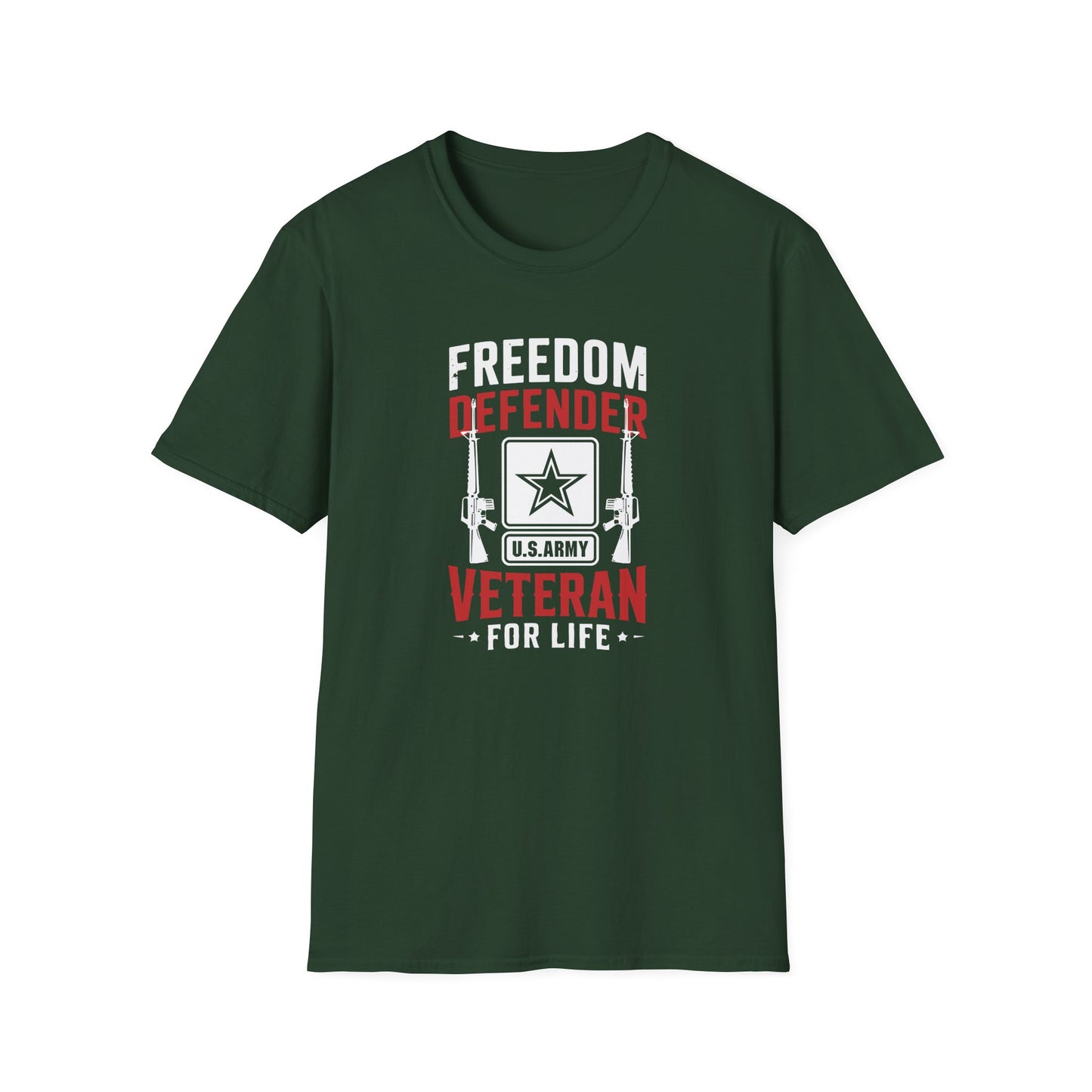 Freedom Defender U.S. Army Veteran For Life T-Shirt