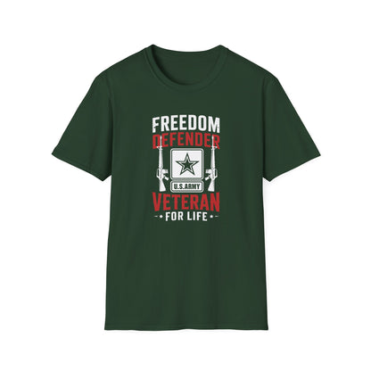 Freedom Defender U.S. Army Veteran For Life T-Shirt
