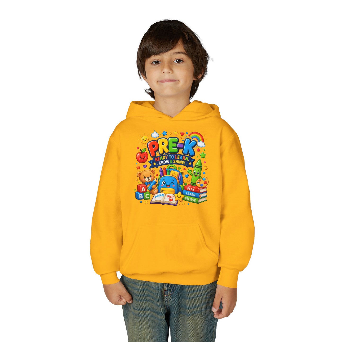 Pre-K Ready to Learn Youth Hoodie – Cute Back-to-School Preschool Sweatshirt