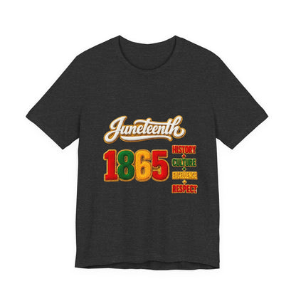 Juneteenth 1865 Tee — History • Culture • Excellence • Respect T-Shirt