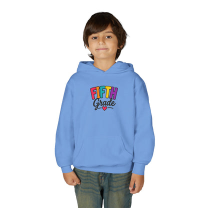 Fifth Grade Kids Hoodie - Colorful Back-to-School Sweatshirt for Students