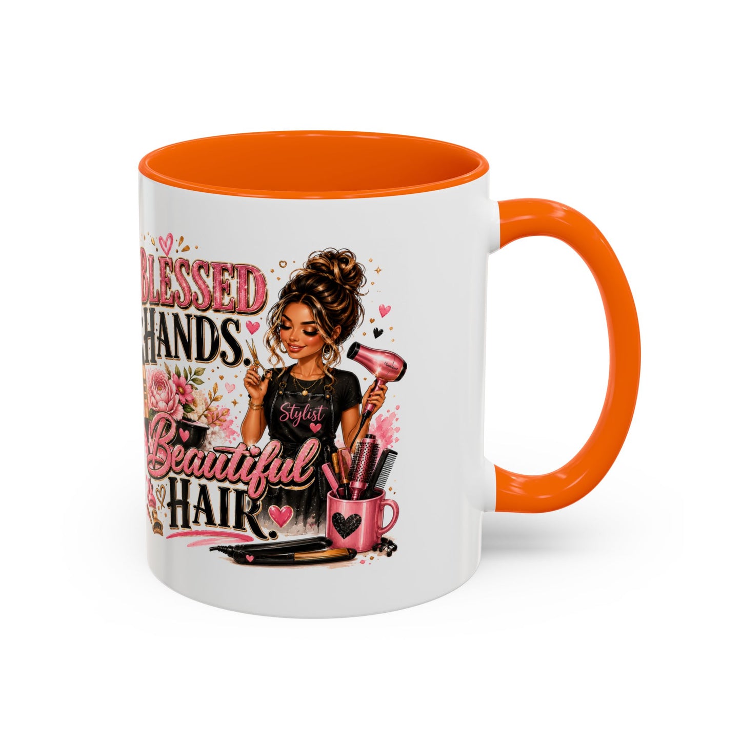 Blessed Hands Beautiful Hair Coffee Mug — Stylist Barber Hairdresser Gift