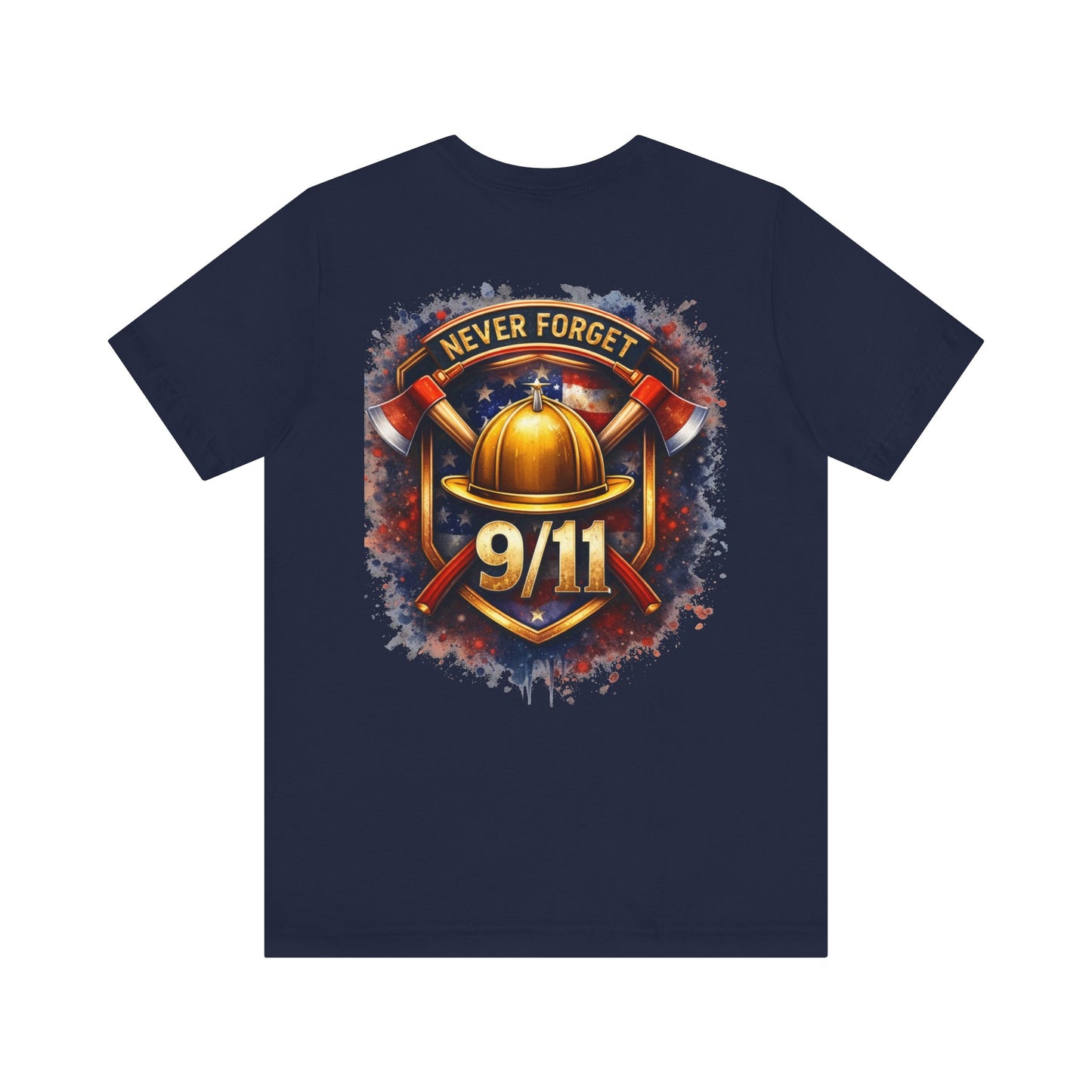 Never Forget 9/11 T‑Shirt — Firefighter Tribute Tee