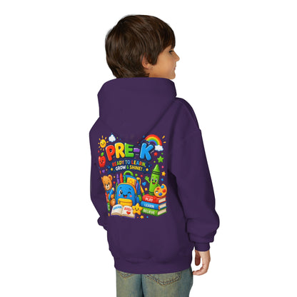 Pre-K Ready to Learn Youth Hoodie – Cute Back-to-School Preschool Sweatshirt