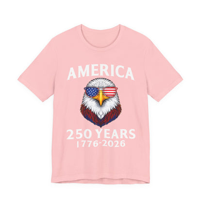 America 250 Years Tee — Patriotic Bald Eagle 1776-2026 T-Shirt