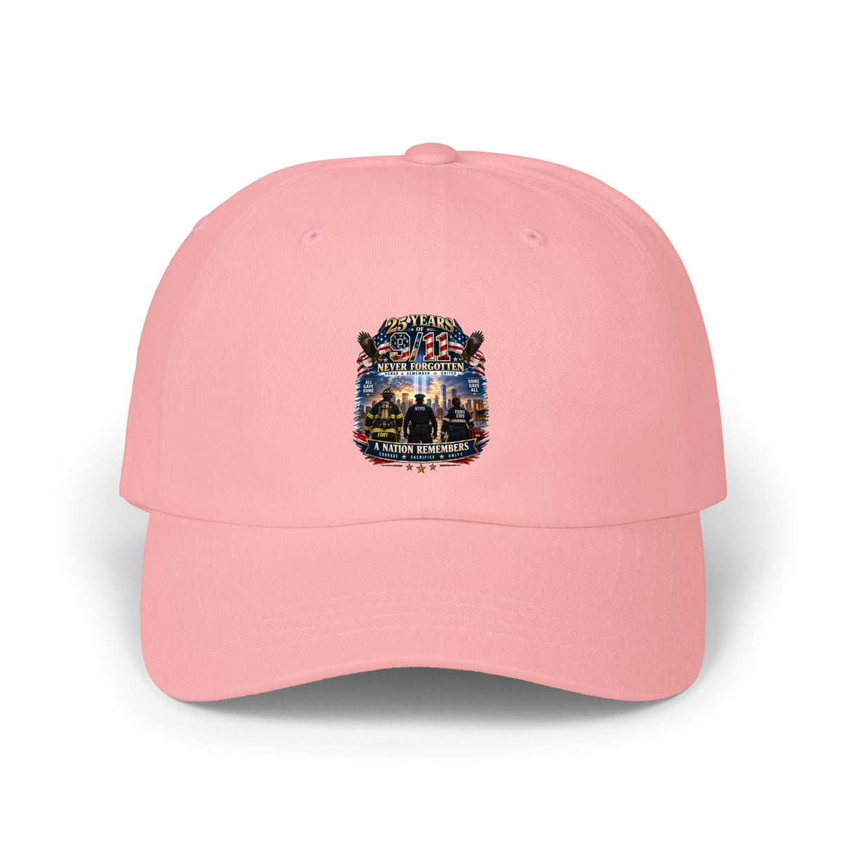 Dad Cap with Patriotic Vintage Military Emblem — Classic American Tribute Hat