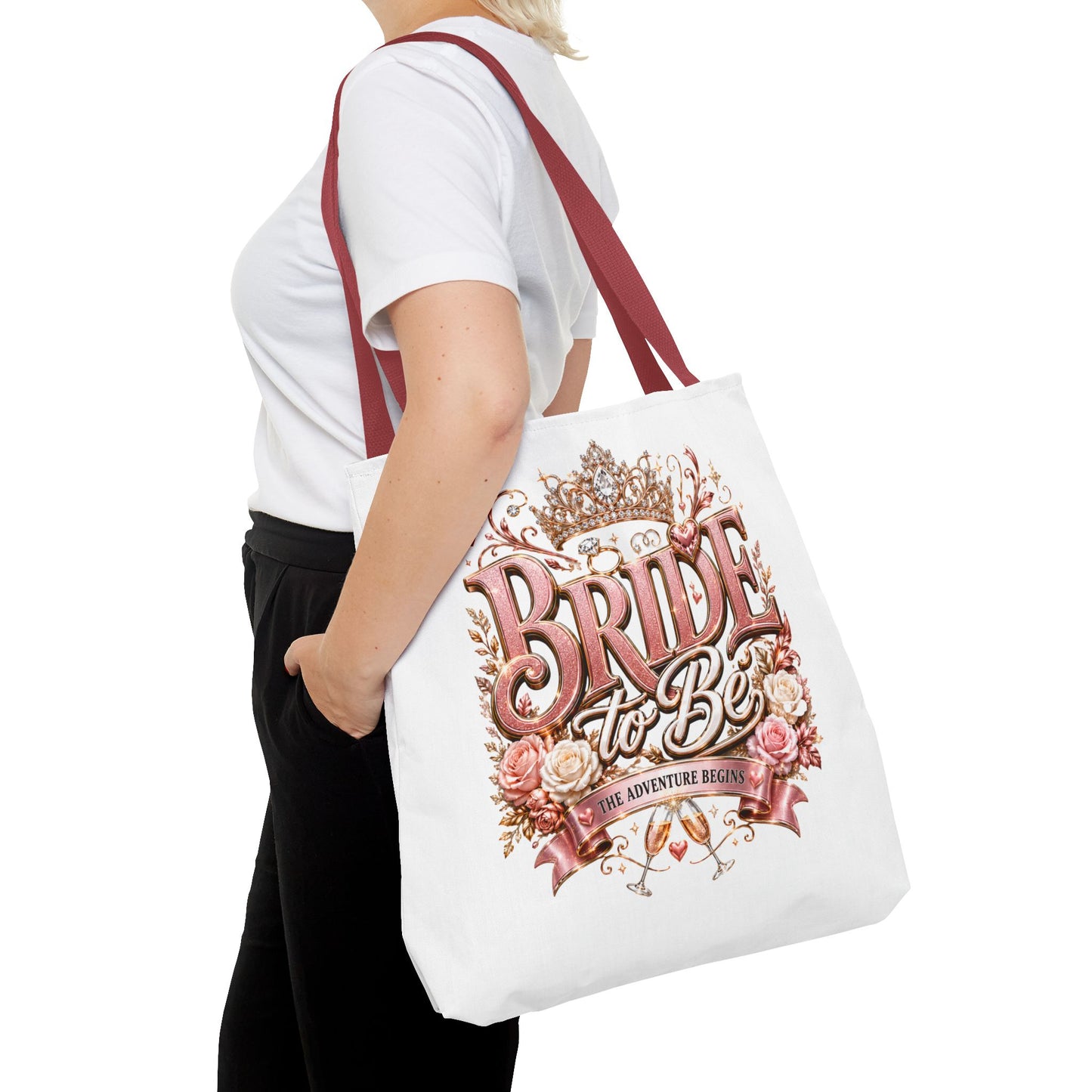 Bride-to-Be Floral Tote Bag - Bachelorette Gift & Bridal Shower Accessory