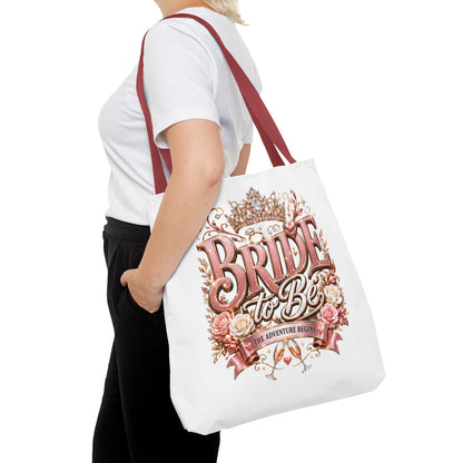 Bride-to-Be Floral Tote Bag - Bachelorette Gift & Bridal Shower Accessory