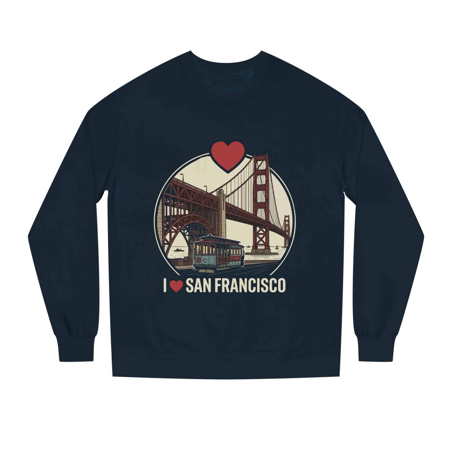 San Francisco Sweatshirt – I  San Francisco Golden Gate Bridge Crewneck