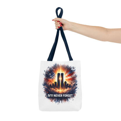 9/11 Never Forget Memorial Tote Bag — Twin Towers Tribute Tote