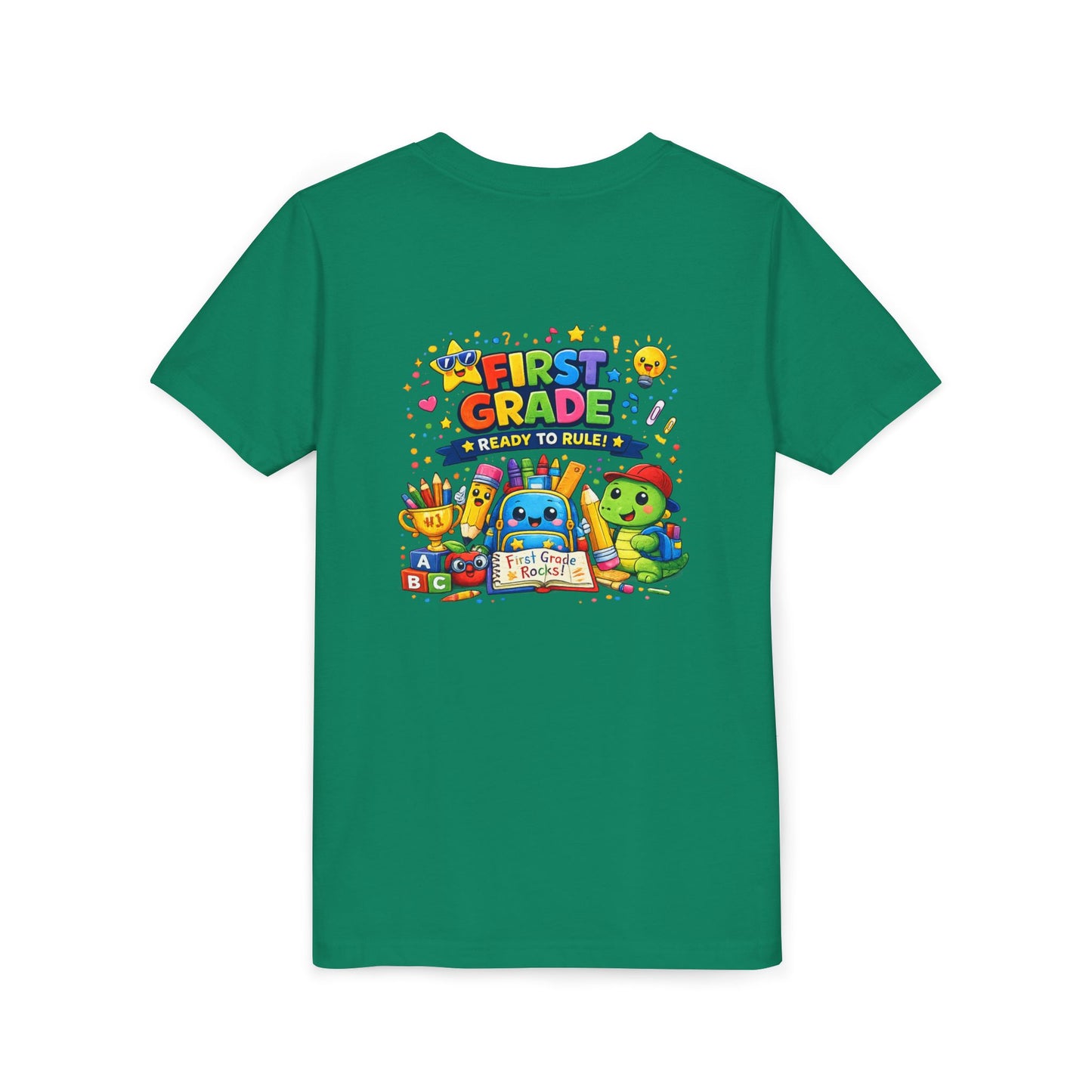 First Grade Youth T‑Shirt – "First Grade Ready to Rule" Cute Back-to-School Tee