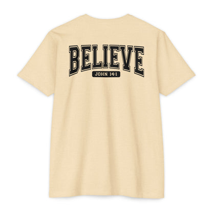 Believe John 14:1 T-Shirt — Faith-Inspired Biblical Tee