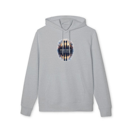 9/11 Memorial Hoodie — "Never Forget" Twin Towers Tribute