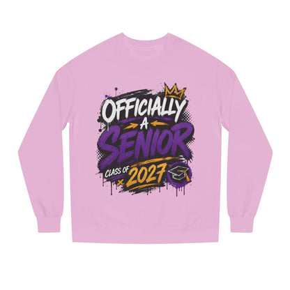 Senior Class 2027 Crewneck Sweatshirt — "Officially a Senior" Graduation Pullover