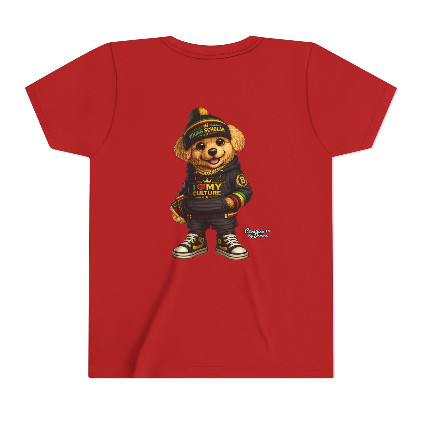 Youth Bear Graphic Tee – "I Love My Culture" Urban Streetwear
