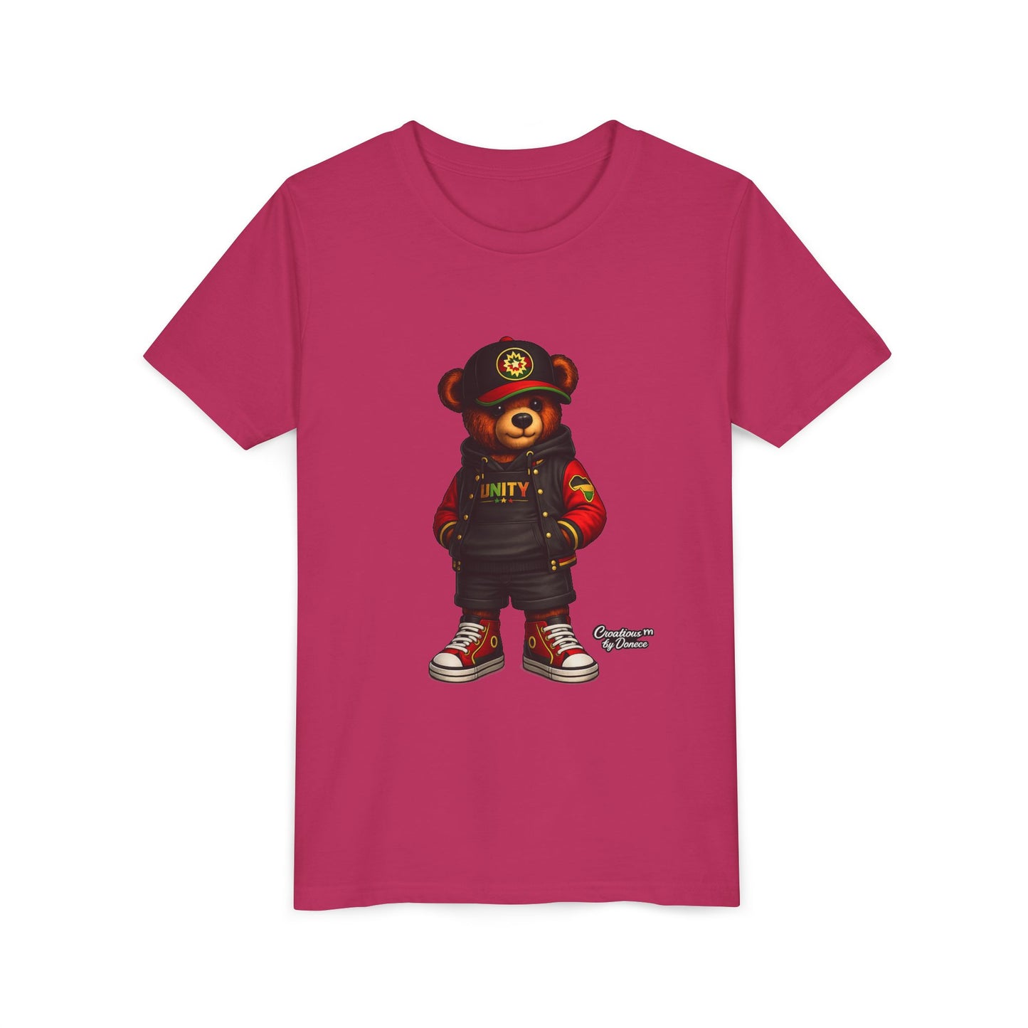Youth Tee — 'Unity' Streetwear Teddy Bear Graphic Shirt