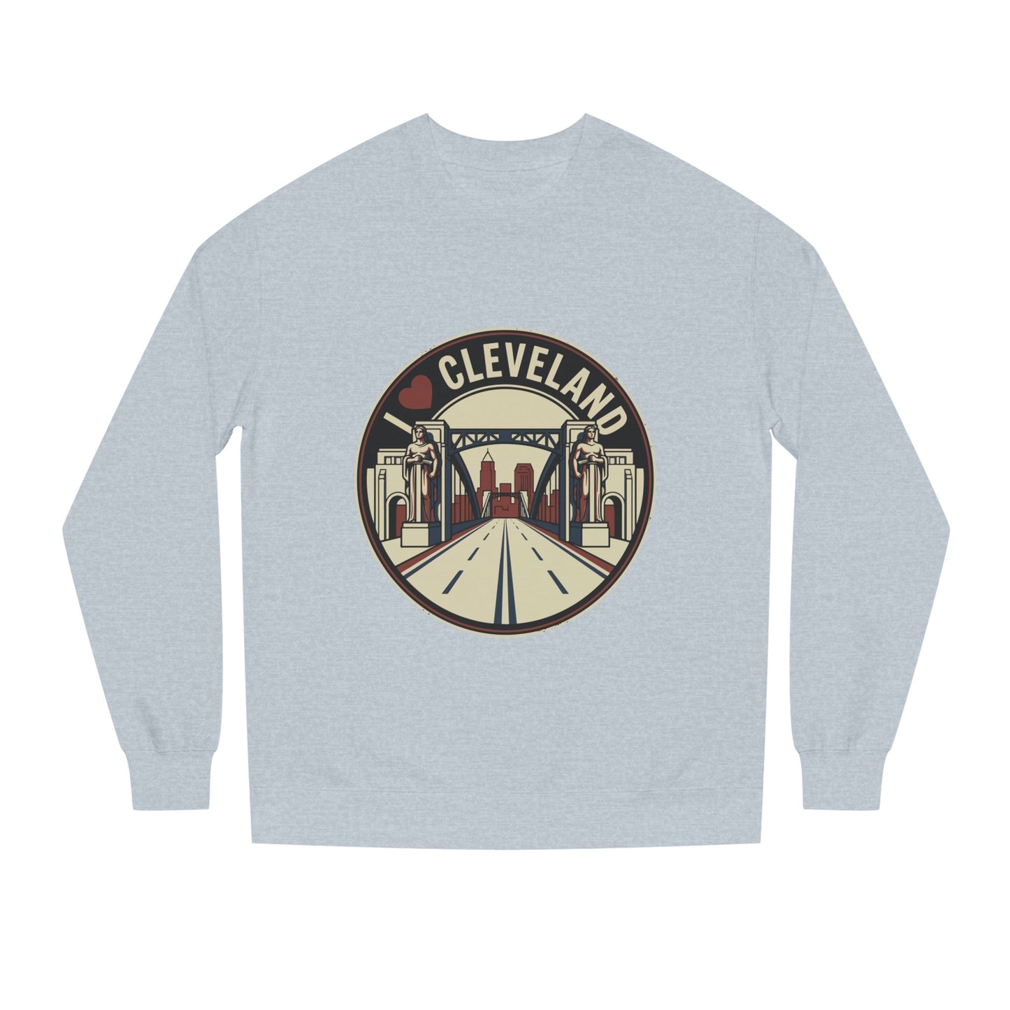 Cleveland Skyline Sweatshirt — I  Cleveland Retro City Crewneck