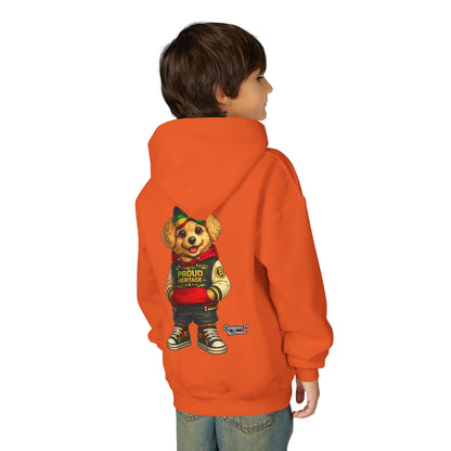 Youth Hoodie — 'Proud Heritage' Teddy Bear Streetwear Kids Pullover
