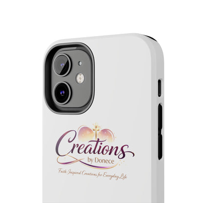 Creations by Donece Soft-Touch Tough Phone Case — Faith-Inspired Logo Protective Cover