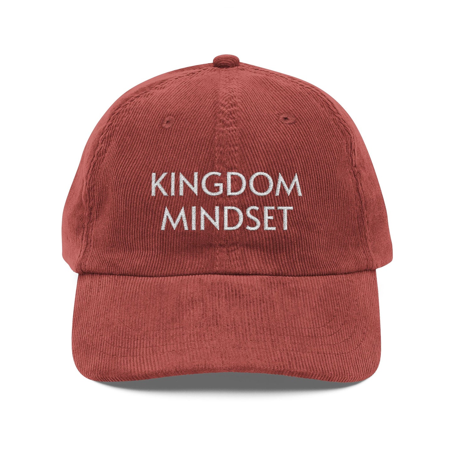 Kingdom Mindset Embroidered Corduroy Cap